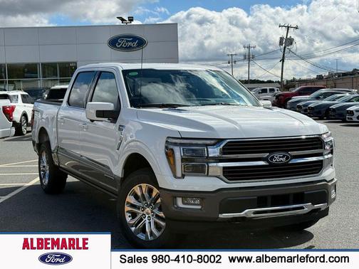 Star White Metallic Tri-Coat 2025 Ford F-150 King Ranch Truck