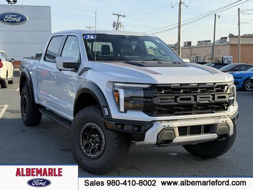 Space White Metallic 2025 Ford F-150 Raptor Truck
