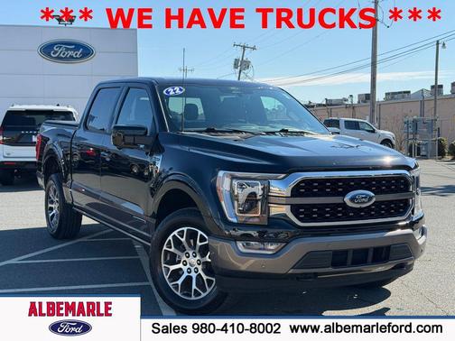 Agate Black Metallic 2022 Ford F-150 King Ranch Truck