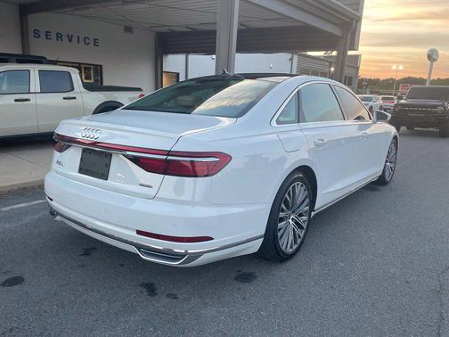 Glacier White 2021 Audi A8 L 55