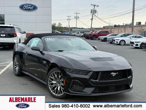 Shadow Black 2026 Ford Mustang GT Premium Convertible