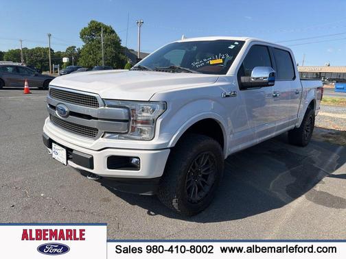 White Platinum Clearcoat Metallic 2019 Ford F-150 Platinum Truck