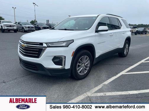 Summit White 2022 Chevrolet Traverse LT Leather