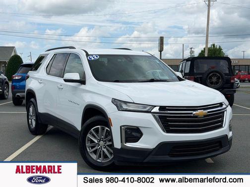 Summit White 2022 Chevrolet Traverse LT Leather