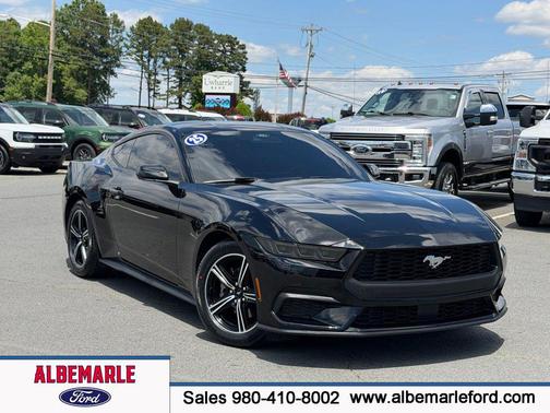 Shadow Black 2025 Ford Mustang EcoBoost