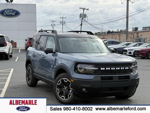 Azure Gray Metallic Tri-Coat 2025 Ford Bronco Sport Outer Banks SUV