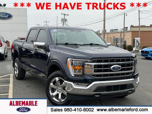 Antimatter Blue Metallic 2023 Ford F-150 Lariat Truck