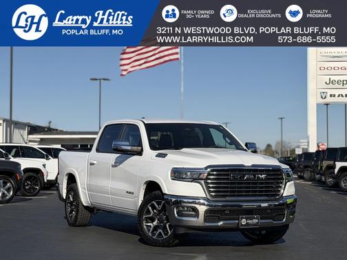 Bright White Clearcoat 2025 RAM 1500 Laramie