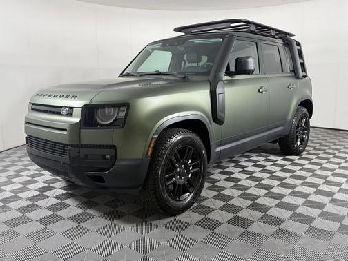 Woolstone Green Metallic 2026 Land Rover Defender P500 X-Dynamic SE