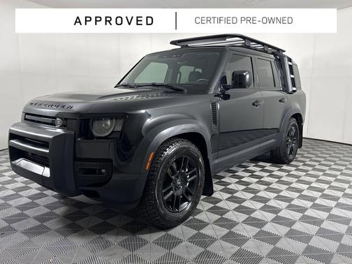 Santorini Black Metallic 2023 Land Rover Defender 130 SE