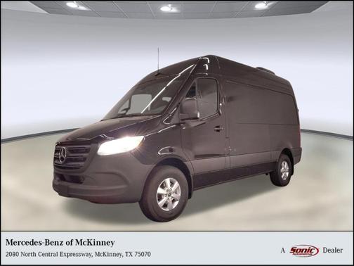 Obsidian Black Metallic 2026 Mercedes-Benz Sprinter 2500 Standard Roof