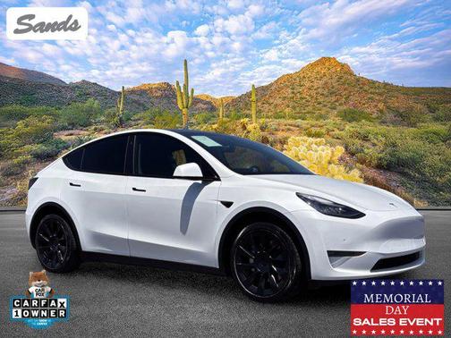Pearl White Multi-Coat 2020 Tesla Model Y Long Range Dual Motor All-Wheel Drive