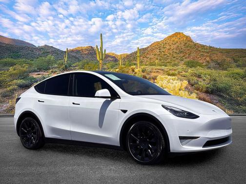 Pearl White Multi-Coat 2020 Tesla Model Y Long Range Dual Motor All-Wheel Drive