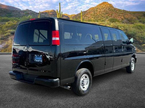 Black 2023 Chevrolet Express 3500 RWD 3500 Extended Wheelbase LS