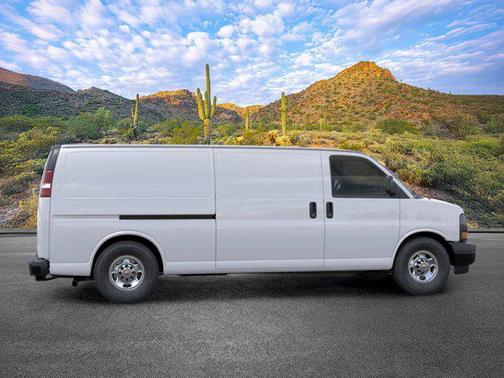 Summit White 2026 Chevrolet Express 3500 3500 Extended Wheelbase, WT, RWD