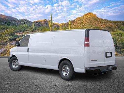 Summit White 2026 Chevrolet Express 3500 3500 Extended Wheelbase, WT, RWD