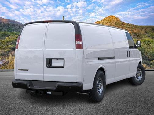 Summit White 2026 Chevrolet Express 3500 3500 Extended Wheelbase, WT, RWD