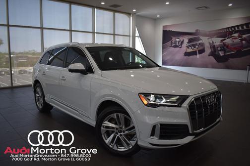 Glacier White Metallic 2023 Audi Q7 55 Premium Plus