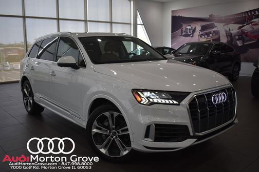 Glacier White Metallic 2023 Audi Q7 55 Premium Plus