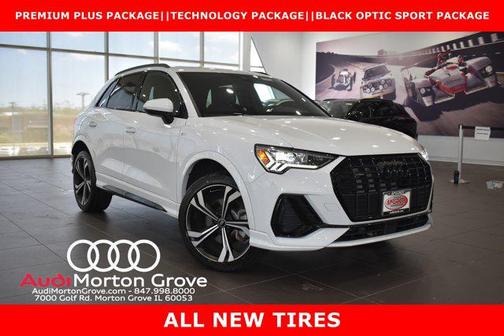 Glacier White Metallic 2023 Audi Q3 45 S line Premium Plus