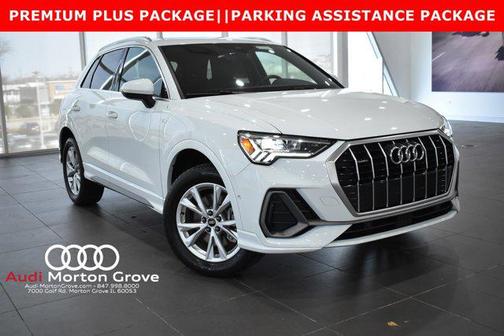 Glacier White Metallic 2021 Audi Q3 45 S line Premium Plus
