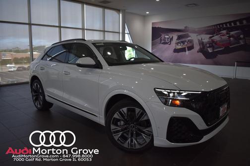 Glacier White Metallic 2025 Audi Q8 55 Premium Plus