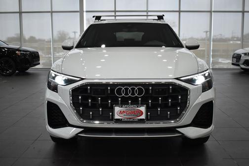 Carrara White 2025 Audi Q8 55 Premium