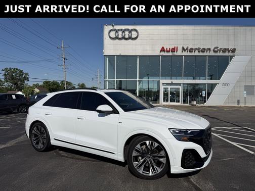 Glacier White Metallic 2025 Audi Q8 55 Premium Plus