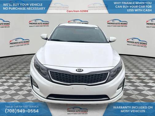 Snow White Pearl 2014 Kia Optima Hybrid LX
