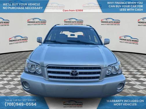 Silver 2003 Toyota Highlander Base