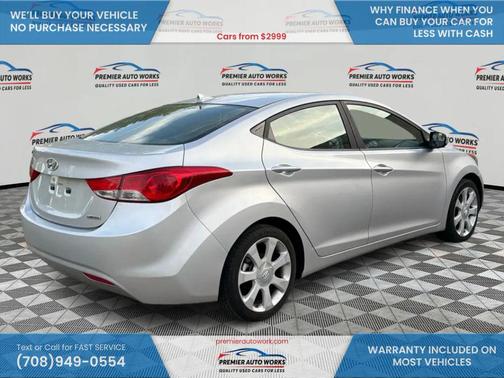 Shimmering Air Silver 2013 Hyundai ELANTRA Limited