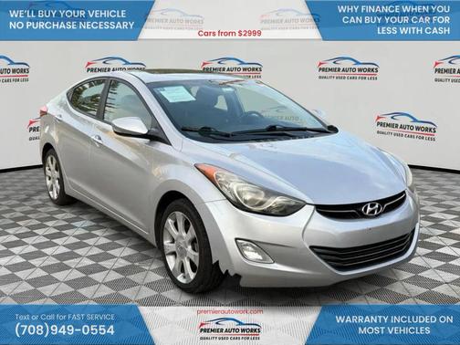 Shimmering Air Silver 2013 Hyundai ELANTRA Limited