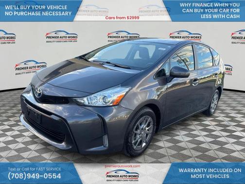 Magnetic Gray Metallic 2015 Toyota Prius v Three