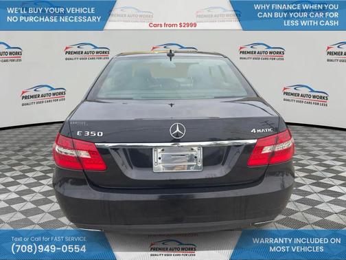 Black 2011 Mercedes-Benz E-Class E 350 4MATIC Sedan 4D