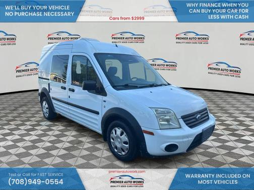 Frozen White 2010 Ford Transit Connect XLT