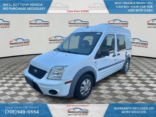 Frozen White 2010 Ford Transit Connect XLT