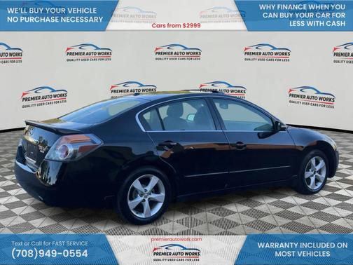 Black 2007 Nissan Altima 3.5 SE
