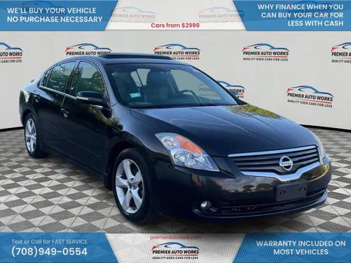 Black 2007 Nissan Altima 3.5 SE