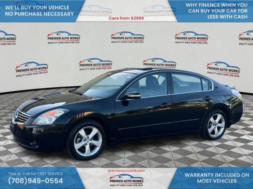 Black 2007 Nissan Altima 3.5 SE