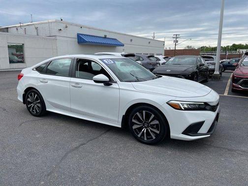 Platinum White Pearl 2023 Honda Civic EX