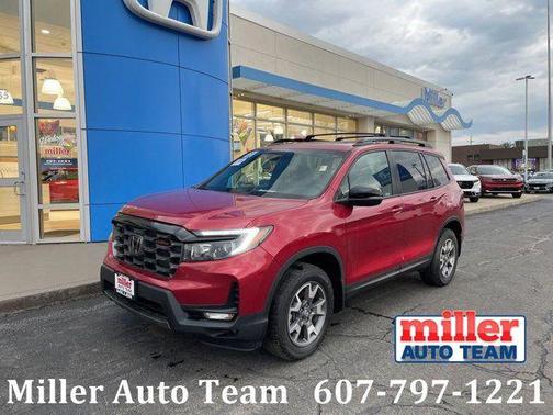 Radiant Red Metallic II 2023 Honda Passport AWD TrailSport