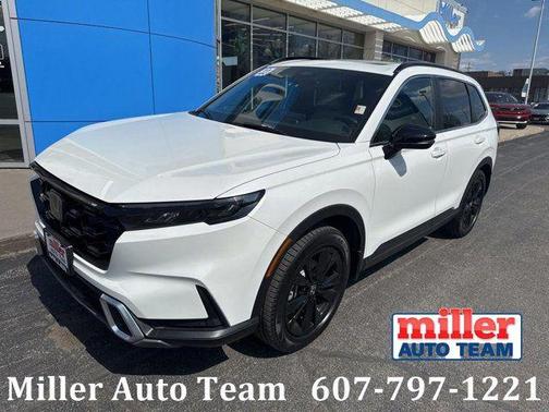 Platinum White Pearl 2023 Honda CR-V Hybrid Sport Touring AWD