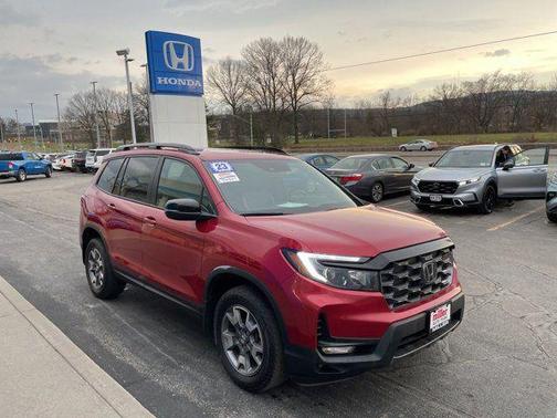 Radiant Red Metallic II 2023 Honda Passport AWD TrailSport