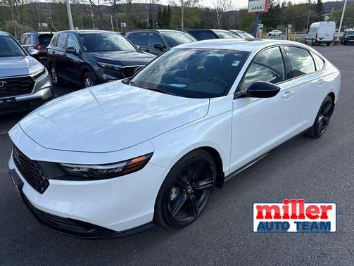 Platinum White Pearl 2024 Honda Accord Hybrid Sport-L