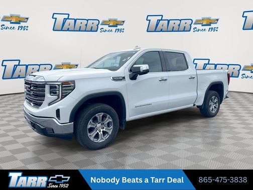 Summit White 2025 GMC Sierra 1500 SLT