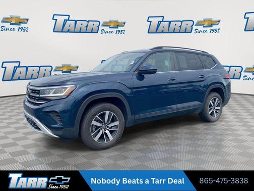 Tourmaline Blue Metallic 2022 Volkswagen Atlas 2.0T SE