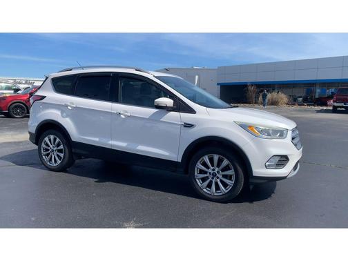 White Platinum Metallic Tri-Coat 2017 Ford Escape Titanium