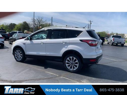 White Platinum Metallic Tri-Coat 2017 Ford Escape Titanium