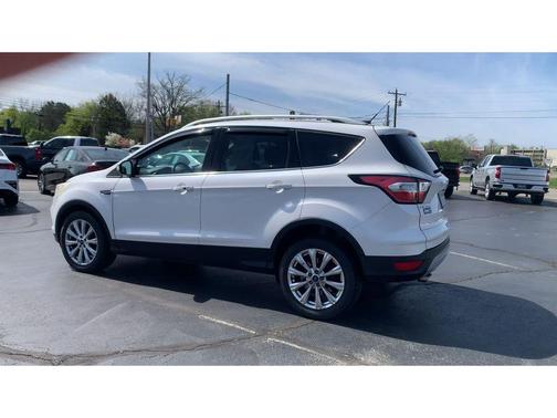 White Platinum Metallic Tri-Coat 2017 Ford Escape Titanium