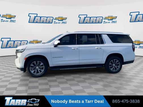 Summit White 2021 Chevrolet Suburban LT